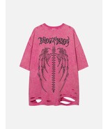 Skeleton Wings Print Raglan T-Shirt - $48.48 CAD