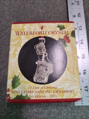 Waterford 12 Days of Christmas Ornaments 9 Ladies Dancing 2003 9th Edition NIB - $42.75