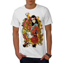 Wellcoda Dirty Rose Skull Mens T-shirt, Ink Graphic Design Printed Tee - £14.85 GBP+