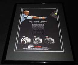 Andre Agassi 2004 Canon EOS Rebel Framed 11x14 ORIGINAL Vintage Advertisement - £27.39 GBP