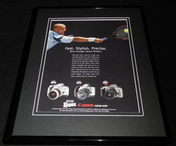 Andre Agassi 2004 Canon EOS Rebel Framed 11x14 ORIGINAL Vintage Advertisement - £25.89 GBP