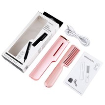 2 In 1 Straight Hair Combs USB Electric Hair Straightener Cordless Fast Heated W - £31.96 GBP