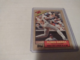 1987 Topps Record Breaker Ruben Sierra  - $0.25