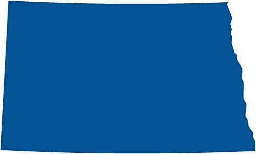 Picniva blue North Dakota ND map removable Vinyl Wall Decal Home Dicor 3... - $3.91