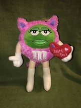 Green M&amp;M s Cat Valentine s Day You re Purr Fect Stuffy with Tags - $19.34