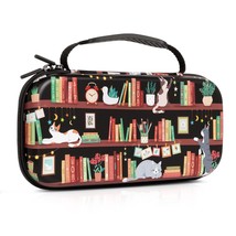Bookcase Cat, Nintendo Switch Case Oled Model 2021, Cutebricase Carry Case For - $32.96