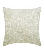 Spiral Sequins Ivory Pillow Covers, Art Silk 16x16 Pillow Covers, Ivory ... - $633.36 MXN+