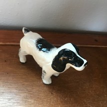 Small Black &amp; White Springer Spaniel Puppy Dog Porcelain Figurine – 3.75 inches  - £11.90 GBP