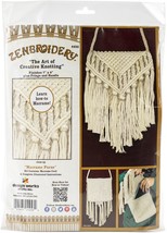 Design Works/Zenbroidery Macrame Purse Kit 7&quot;X8&quot;- - £16.74 GBP