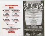 Shoney&#39;s Menus Nightly Features &amp; Buffett &amp; Pie Flyers &amp; Shoe Shine Clo... - $27.72