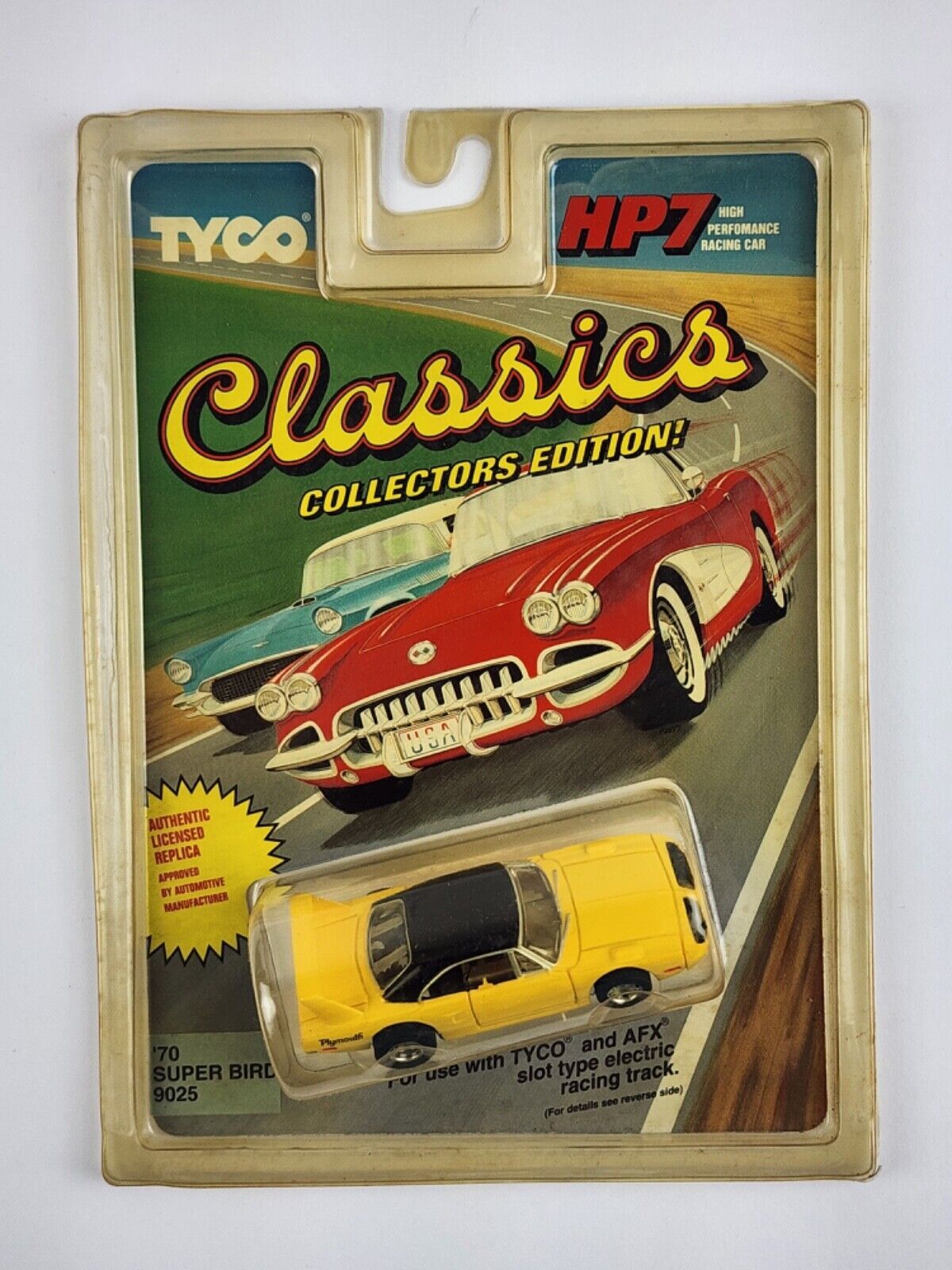 Tyco HP7 Slot Car 1970 Plymouth Yellow Super Bird No. 9025  New Factory Sealed - £69.91 GBP