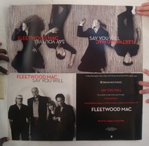 Fleetwood Mac Poster Album Promo Say You Will 2-Sided Stevie Nicks Mick - $829.09 MXN