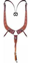 Flower Tooled Leather Pulling Collar w/ Conchos and - $149.00