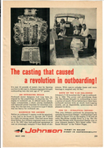 1959 Johnson Vintage Print Ad Outboard Motor Casting That Caused A Revol... - £11.53 GBP