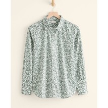 NWOT Women Size 6 Garnett Hill Green Essential Organic-Cotton Button Front Shirt - £22.70 GBP