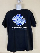 Gildan Ultra Men Size L Black Fanimecon Video Game T Shirt Short Sleeve Pixels - £5.17 GBP