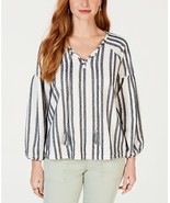 Size XS, Style &amp; Co Womens Striped Tassel Top NWT - $8.00