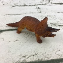 Vintage 80’s AAA Dinosaur Action Figure Amber-Colored PVC Triceratops Di... - $9.89