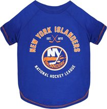 NEW NHL New York Islanders Logo Pet Dog Tee sz L blue knit 20-4 inch bac... - £11.95 GBP