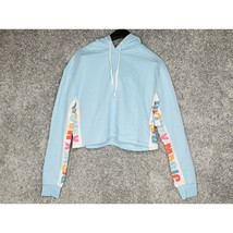 Women&#39;s Disney Magic Cropped Hoodie Sweater Small Light Blue - $19.87