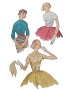 Vtg 1940s Simplicity Pattern 1693  Misses and Junior Blouse Size 14 Bust 34 - $478.86 MXN