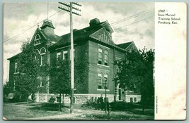 Exterior View State Manual Training School Pittsburg KS UNP UDB Postcard H1 - £8.35 GBP