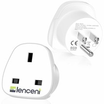 Uk To Us America Plug Adapter, 2 Pack Grounded Usa Visitors Travel Converter, Co - £18.86 GBP