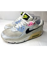Nike Air Max 90 Shoes Womens Size 7 Multicolor Pastel Summit White Black... - $39.76