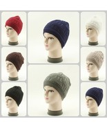 H51102: 1 Piece Men&#39;s Winter Beanie Knit Solid Hat Cap 2 Layers Premium ... - $5.41 CAD