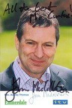 Rev ashley thomas itv emmerdale hand signed cast card photo 179706 p thumb200