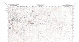 Goldfield Quadrangle Nevada 1952 Map USGS 1:62500 Topographic - £17.24 GBP