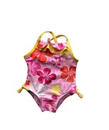 Circo Girls Baby Infant Size 9 Months Pink Floral Swim Suit Bathing Beac... - £6.04 GBP