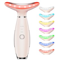 7 Color Neck Face Massager, Portable Facial Massager, Face Sculpting Too... - £24.66 GBP