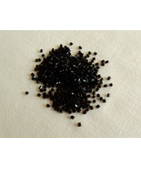 One Package of 500 Craft Jewelry Sewing Black Glass Seed Beads-Free Shipping - $4.25