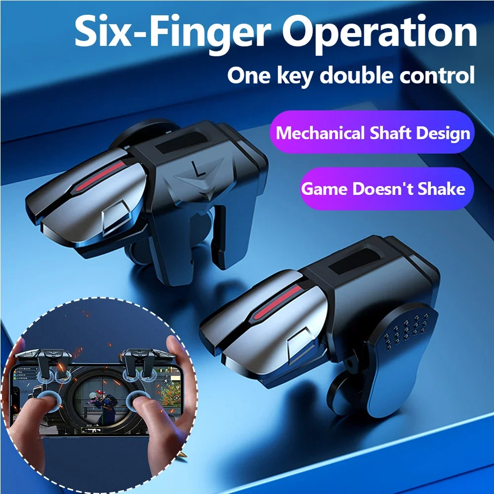 G21 1 Pair 6 Finger Game Trigger ps4 Controller Gamepad Gaming Aim Shooting - £10.25 GBP