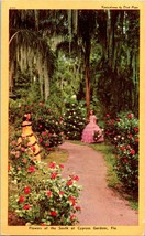 Vtg Postcard Southern Belles Flowers of the South - Cypress Gardens FL Dick Papa - £3.05 GBP
