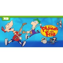 phineas and ferb disney xd cartoon tv show license plate made in usa - £24.12 GBP