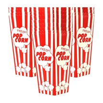 15 Movie Night Popcorn Paper Boxes Buckets 7.75 Inches Tall Large &amp; Holds 46 Oz  - £11.79 GBP