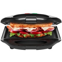 Chefman Portable Compact Grill, Dual Use Panini Press, Sandwich Maker, Electric  - £35.96 GBP