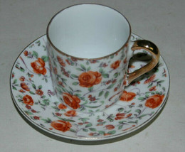 Beautiful Vintage Demitasse Cup and Saucer, Inarco, Japan E728 - $17.99