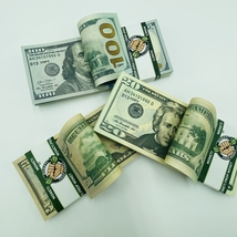 100 Pcs Mix 100,$50,$20 Prop Money Double Sided Full Print  Dollar  Stack  - $19.69