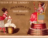 Queen Of Il Biancheria Jas S Kirk &amp; Co Soapmakers Chicago Il N4 - £23.57 GBP