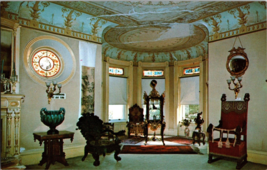 Curio Cabinet French Drawing Room Wilson Castle Proctor Vermont VTG Postcard B7 - £3.64 GBP