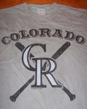 Vintage Style Colorado Rockies Mlb Baseball T-Shirt Small New - £15.48 GBP