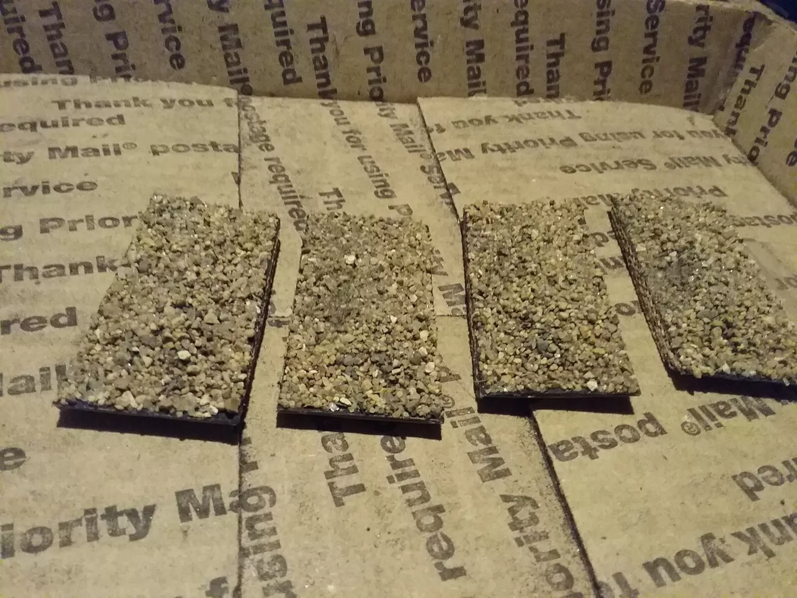 HO scale rock load inserts for AHM ore jenny - Custom Handmade Set Of 4 - $4.00