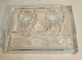Glass Inkwell VTG Frank A. Weeks Paragon No. 35 - £19.60 GBP