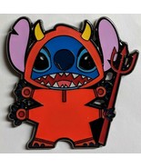 Disney Lilo &amp; Stitch Halloween Devil Stitch with Horns and Pitchfork pin  - £12.56 GBP
