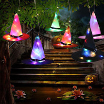 Halloween Decoration Witch Hat LED Lights Halloween Elf Ears Kids Home Party Dec - £9.72 GBP+