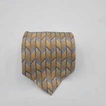 Van Heusen Men&#39;s Silk Neck Tie Multicolor 56 x 4, New No Tags Tan Grey - £7.85 GBP
