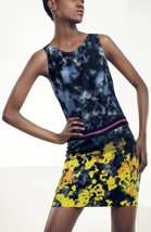 Suzi Chin for Maggy Boutique Print Silk Shift Dress Sz 4 Multi - $60.98